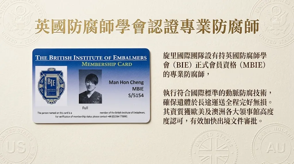 英國防腐師學會認證專業防腐師